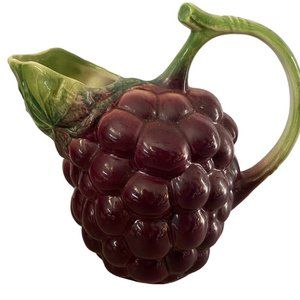 Italian Paradox Majolica Grape Pitcher #9506